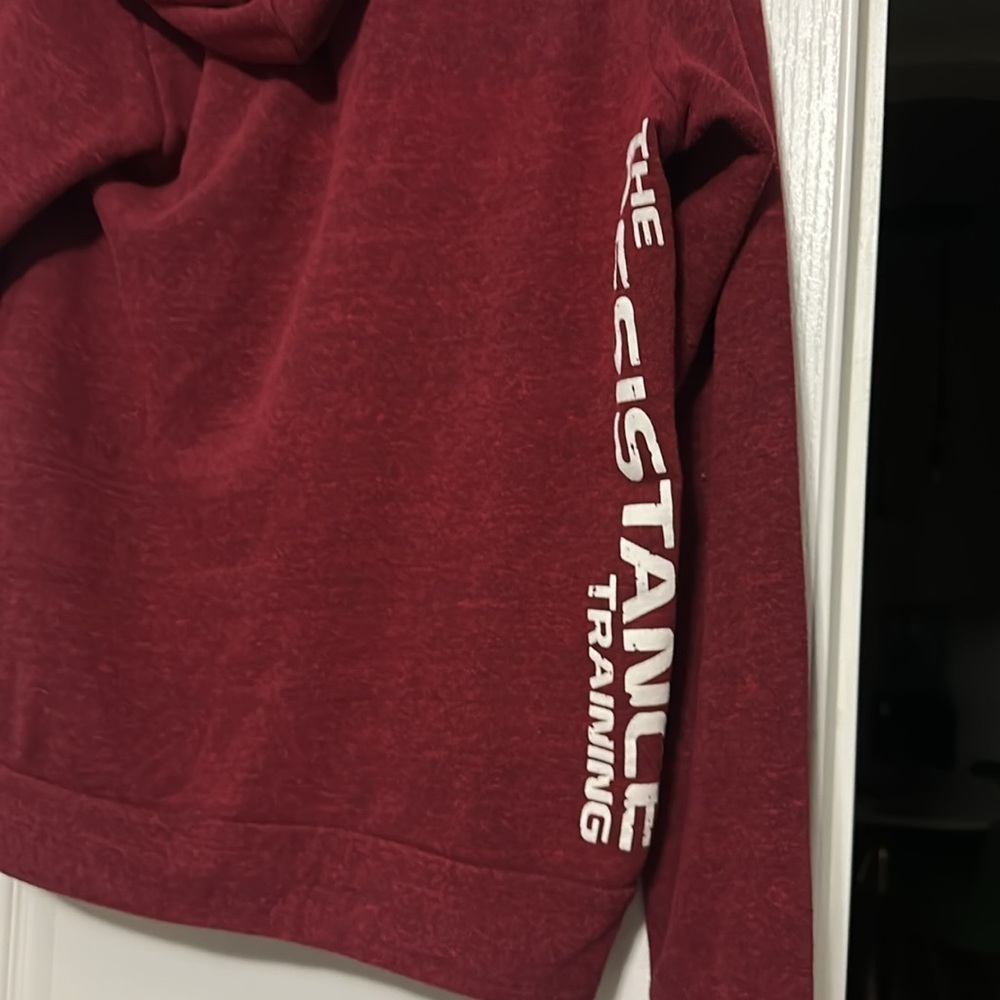 The Resistance Training Burgundy Zip-Up Hoodie size medium - Picture 4 of 7